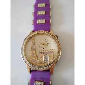 Purple Band PARIS Watch with gems
